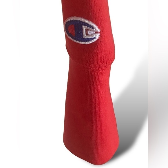 Champion Red Fleece Hoodie Mens Size XL/TG/EG Pre-Owned Excellent Condition - Picture 10 of 11